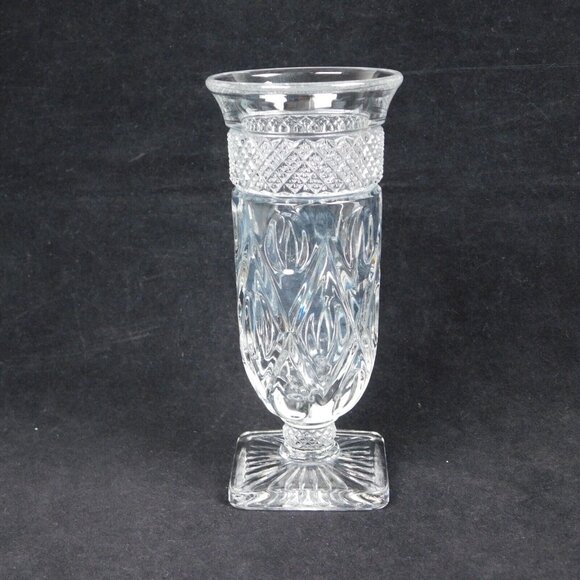 2 Imperial Glass Cape Cod Clear Parfait Glasses Footed Dessert Ice Cream Vintage - Picture 2 of 12